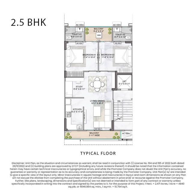 M3M Antalya Hills ,floor plan