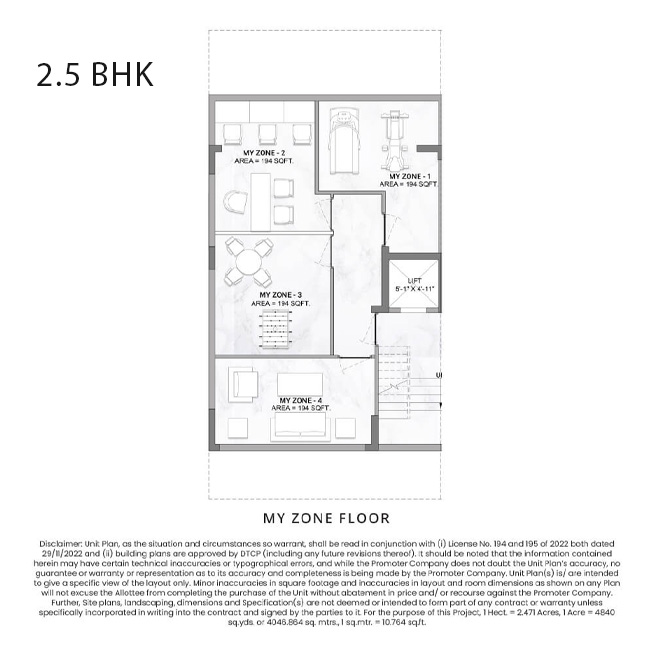 M3M Antalya Hills ,floor plan