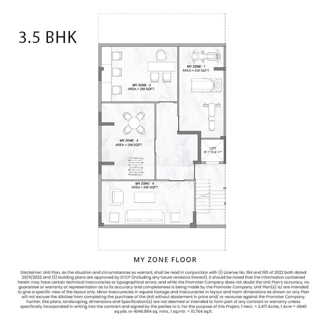 M3M Antalya Hills ,floor plan